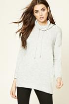 Forever21 Women's  Drawstring Funnel Neck Sweater