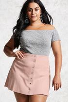 Forever21 Plus Size Faux Suede Skirt