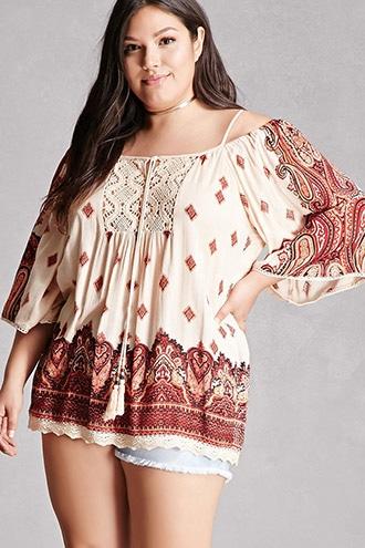 Forever21 Plus Size Angie Paisley Tunic