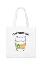 Forever21 Catpuccino Graphic Tote Bag