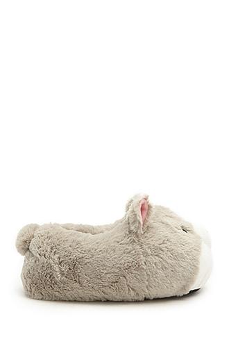 Forever21 Faux Fur Wolf Face Slippers
