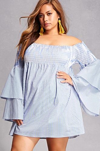 Forever21 Plus Size Bell-sleeve Dress