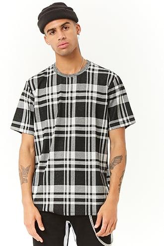 Forever21 Plaid Short-sleeve Tee
