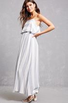 Forever21 Striped Flounce Maxi Dress