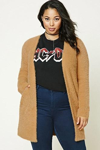 Forever21 Plus Size Faux Mohair Cardigan