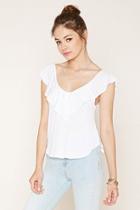 Forever21 Women's  Ruffle-front Top