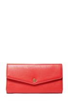 Forever21 Red Faux Leather Envelope Wallet
