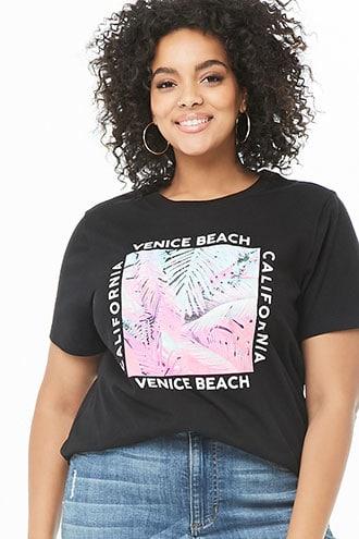 Forever21 Plus Size Venice Beach Graphic Tee