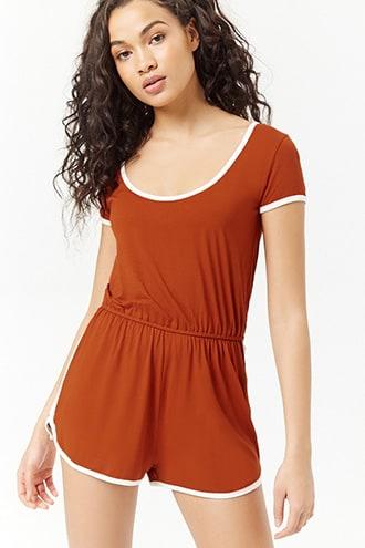 Forever21 Contrast-trim Romper