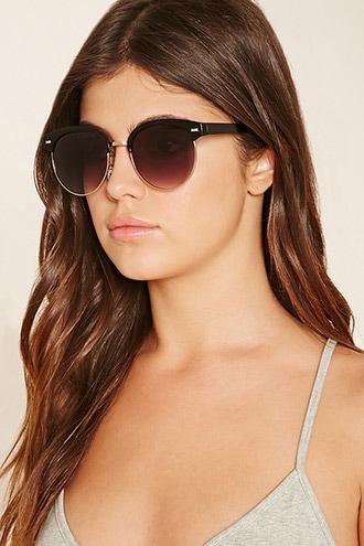 Forever21 Contrast Browline Sunglasses