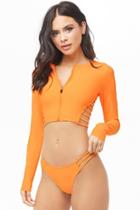 Forever21 Active Ladder-trim Swimwear Top