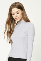 Forever21 Women's  Ribbed Turtleneck Top