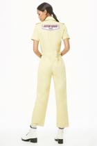 Forever21 Patch Graphic Utility Jumpsuit