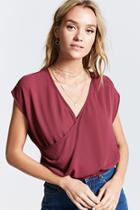 Forever21 Draped Surplice Crop Top