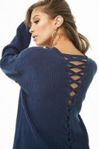 Forever21 Back Lace-up Panel Top