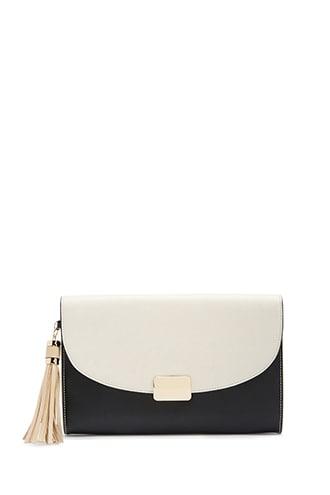 Forever21 Faux Leather Colorblock Clutch
