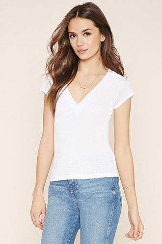 Forever21 Contemporary V-neck Tee