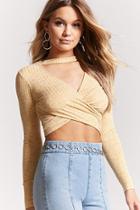 Forever21 Wrap-inspired Cutout Crop Top