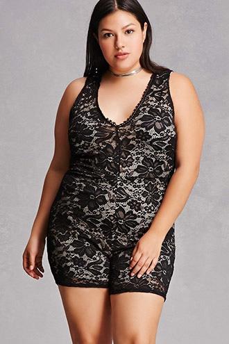 Forever21 Plus Size Lace Romper