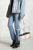 Forever21 Iridescent Clear Tote Bag