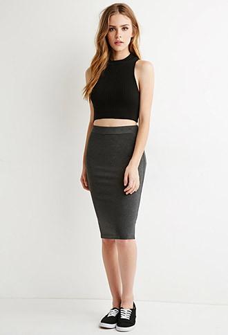 Forever21 Stretch Knit Pencil Skirt