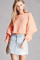Forever21 Chevron Knit Tiered-sleeve Top