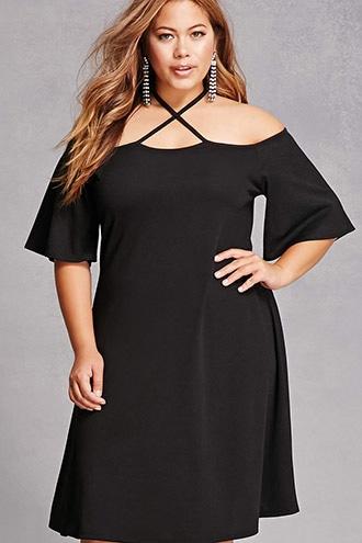 Forever21 Pink Clove Halter Swing Dress
