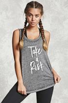 Forever21 Active Take A Risk Graphic Tank