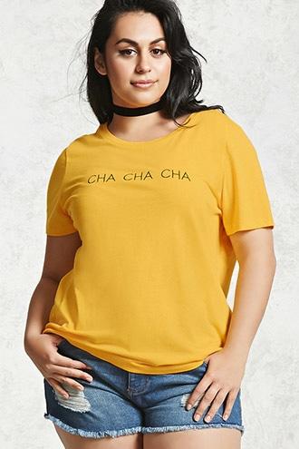 Forever21 Plus Size Cha Cha Graphic Tee