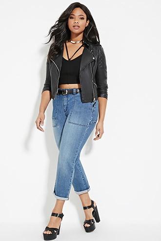 Forever21 Plus Women's  Plus Size Pocket Jeans