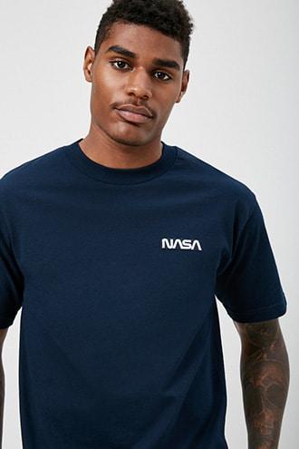 Forever21 Nasa Patch Graphic Tee