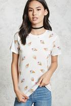 Forever21 Ice Cream Print Tee