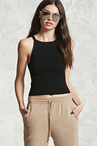 Forever21 Ribbed Sweater Knit Tank Top