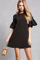 Forever21 Pleated-sleeve Shift Dress