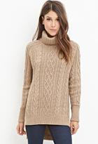 Forever21 Wool-blend Cable Knit Sweater