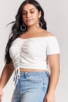 Forever21 Plus Size Ruched Crop Top