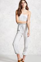 Forever21 Striped Jumpsuit