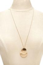 Forever21 Stacked Circle Pendant Necklace