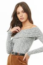 Forever21 Off-the-shoulder Raglan Sleeve Top