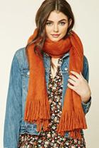 Forever21 Fuzzy Knit Oblong Scarf