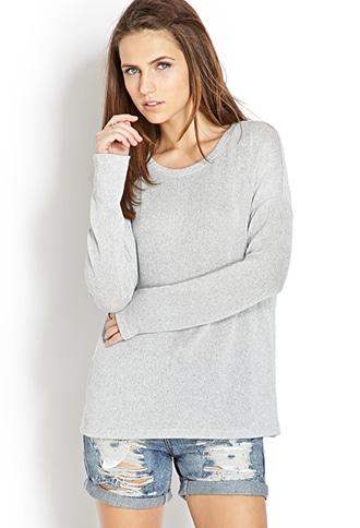 Forever21 Primary Cool Marled Top