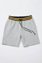 Forever21 Metallic Striped-trim French Terry Shorts