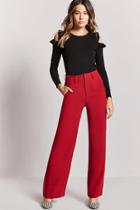 Forever21 High-rise Wide-leg Trousers