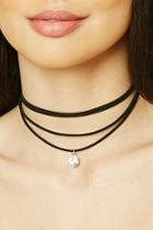 Forever21 Faux Gem Layered Choker