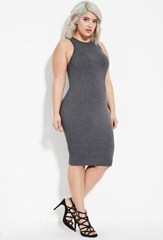 Forever21 Plus Women's  Charcoal Plus Size Tank Dress