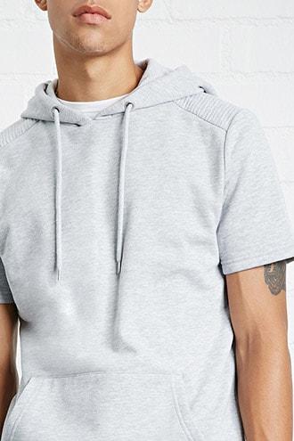 Forever21 Ribbed Yoke Hoodie