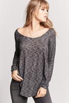 Forever21 Marled Knit Dolphin Hem Top