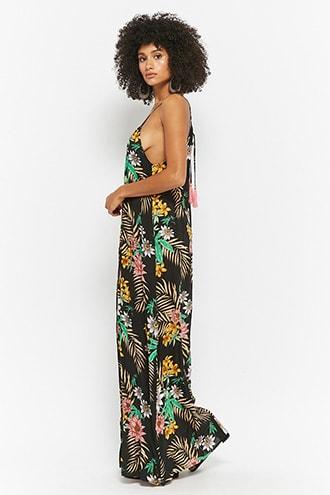 Forever21 Keyhole Floral Print Maxi Dress