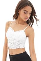 Forever21 Floral Lace Crop Top