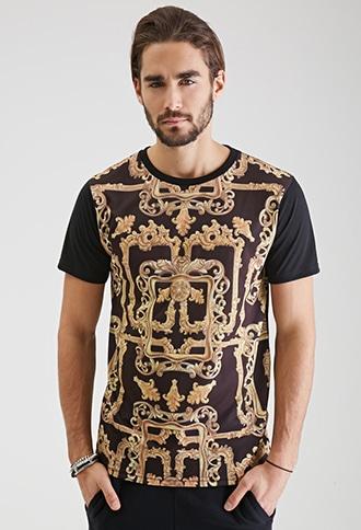 Forever21 Ornate Baroque Printed Tee